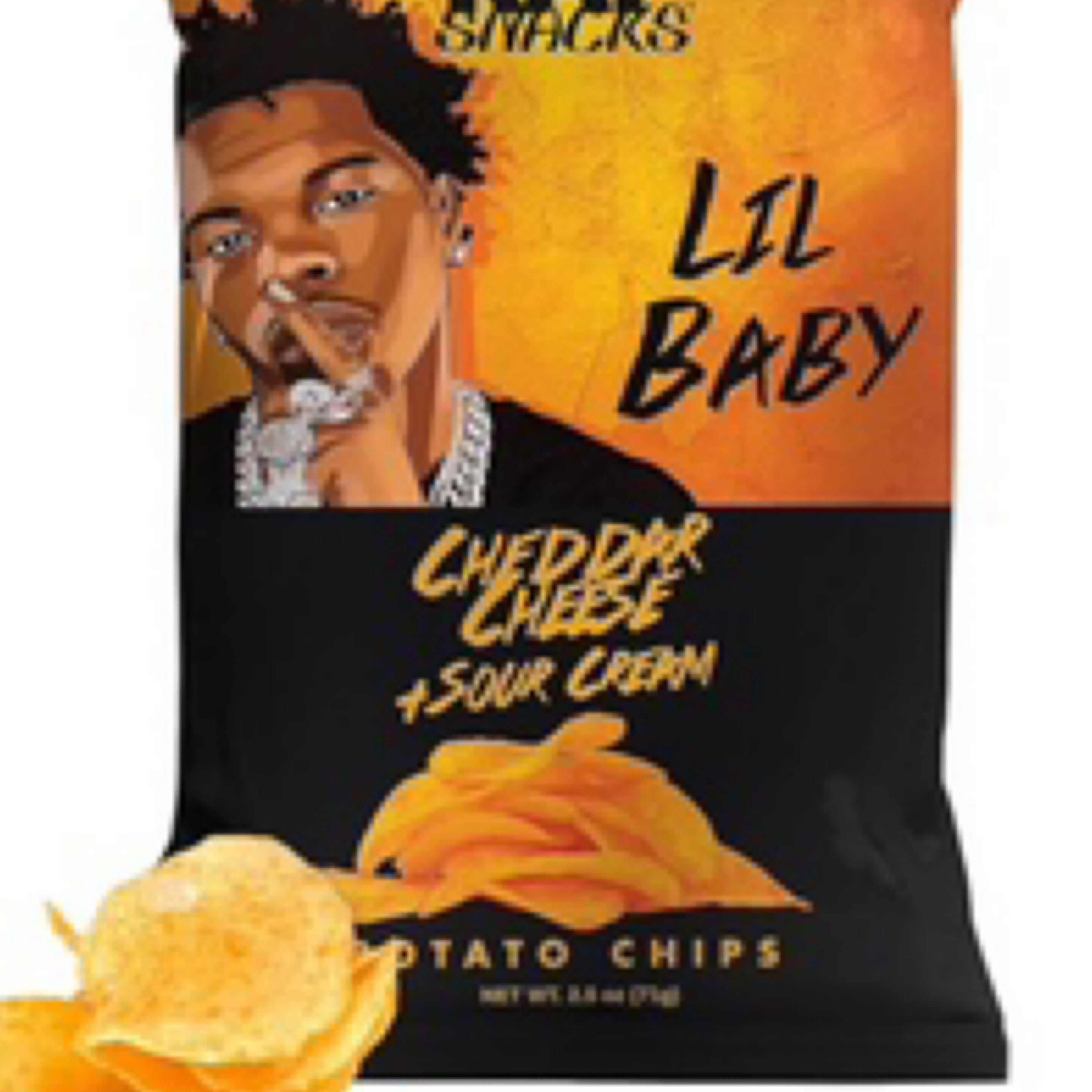 Rap Snacks - Lil Baby Cheddar Cheese Sour Cream | Exotics on 4th